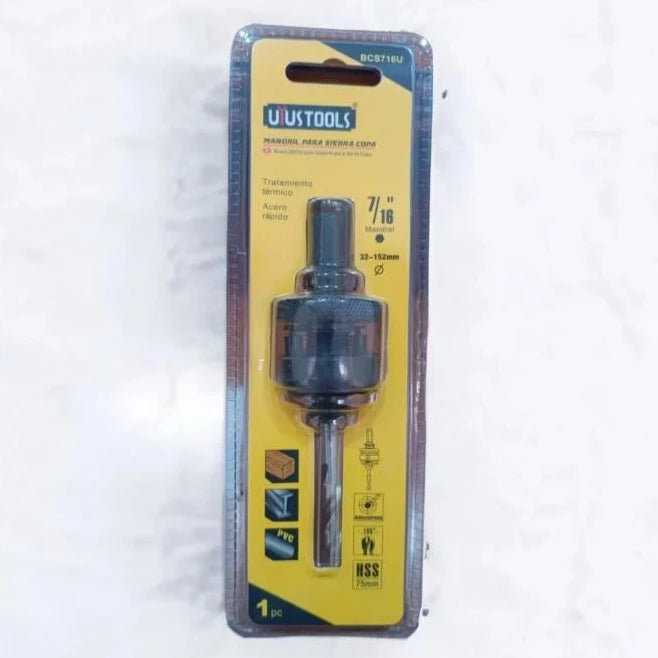 Mandril para sierra copa 7/16" BCS716U Uyustools