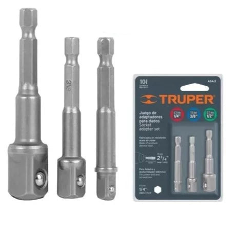 Juego de adaptadores para dados Truper 10752