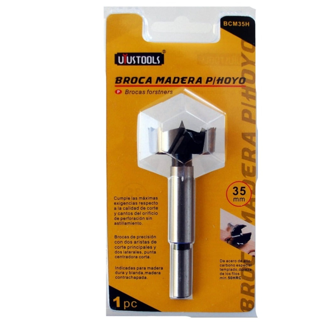 Broca madera p/hoyo 35mm BCM35H Uyustools