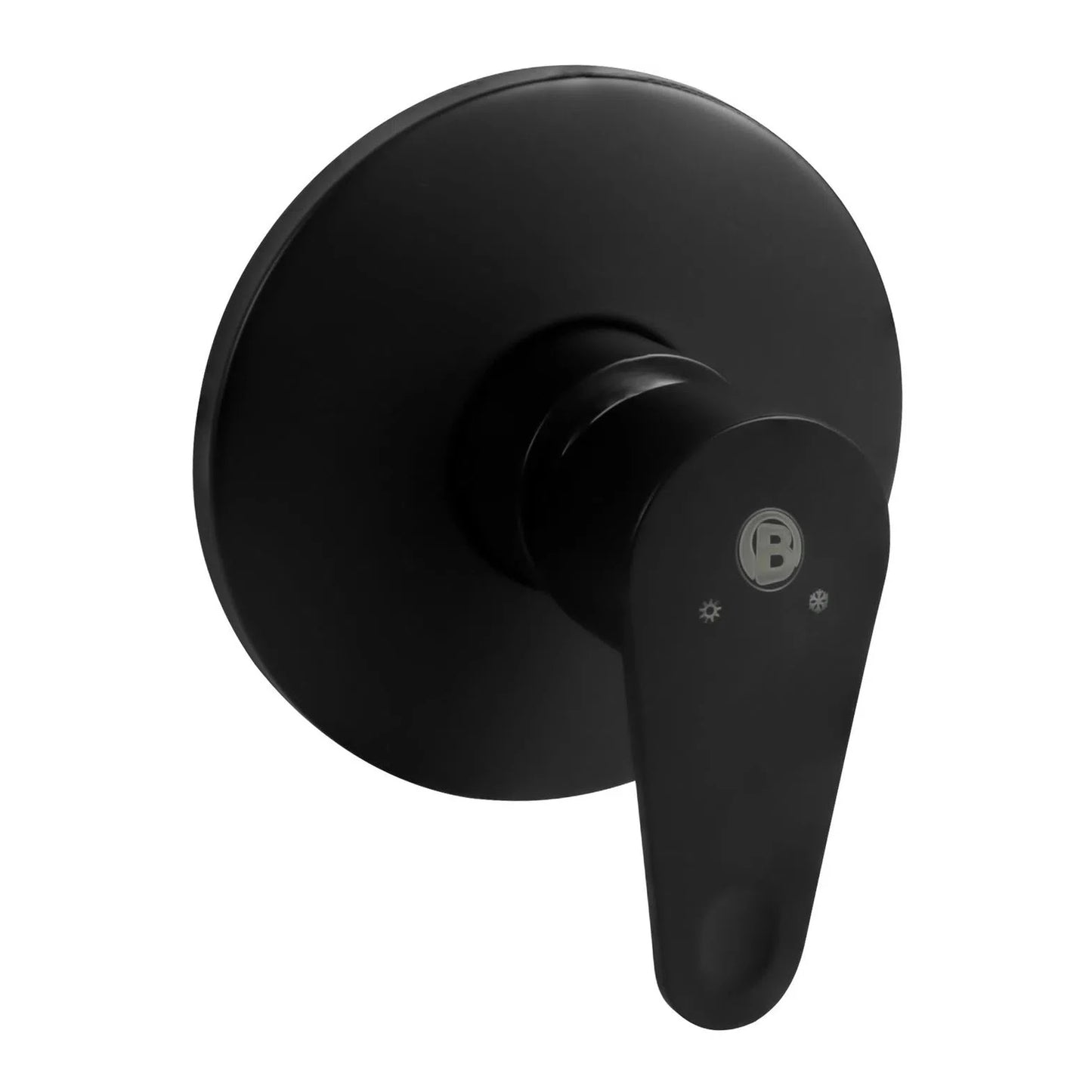Registro mezclador de ducha redondo color negro YW394-07 Boccherini