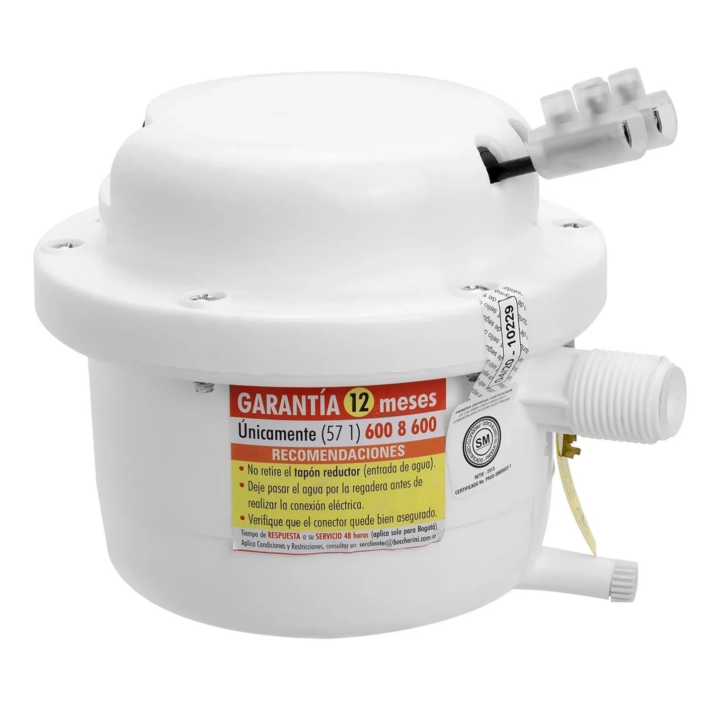Ducha eléctrica fusión SM blanca 110 v Boccherini
