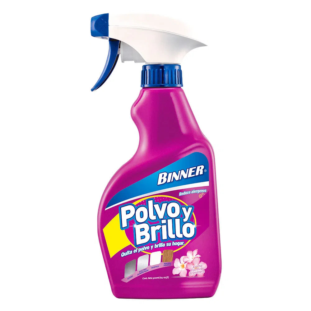 Polvo y Brillo Aroma flores de primavera 300ml Binner