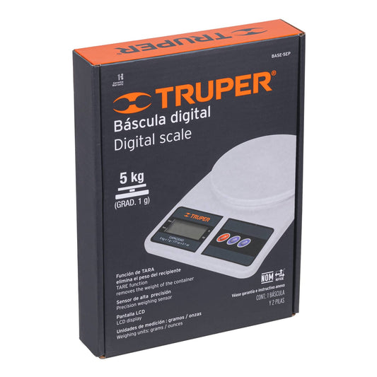 Balanza digital 5kg Truper 15161