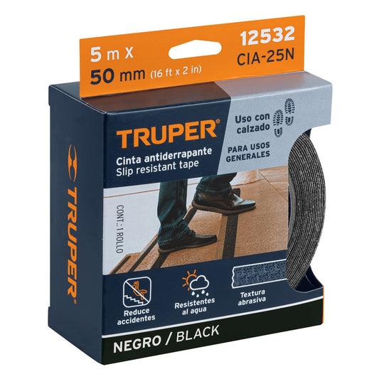 Cinta antiderrapante Negro 12532 Truper