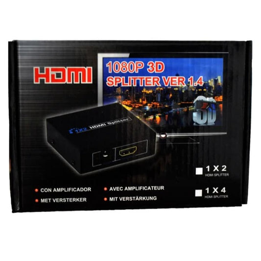 Splitter Hdmi Activo 1×2 Tv Led Lcd 3d Version 1.4 1080p Ps3