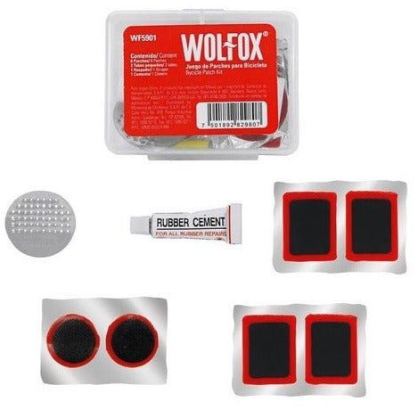 Juego de parches para bicicleta Wolfox