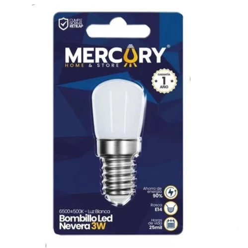 Bombillo led Nevera 3w Mercury