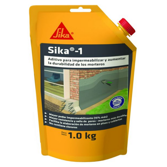 Sika 1 Aditivo Impermeabilizante para Morteros Bolsa 1Kg