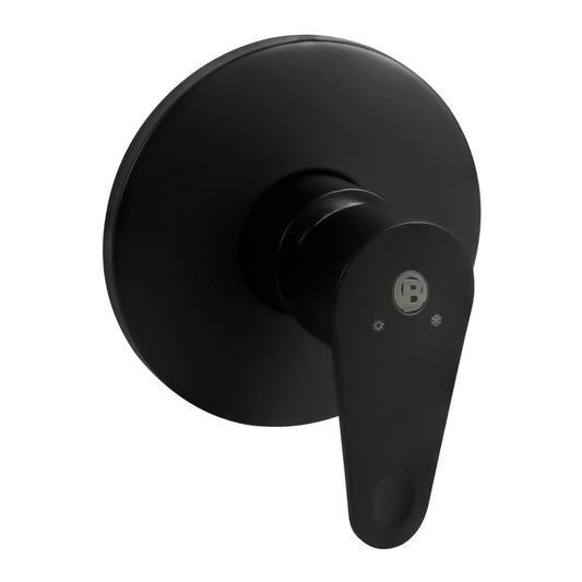 Registro mezclador de ducha redondo color negro YW394-07 Boccherini