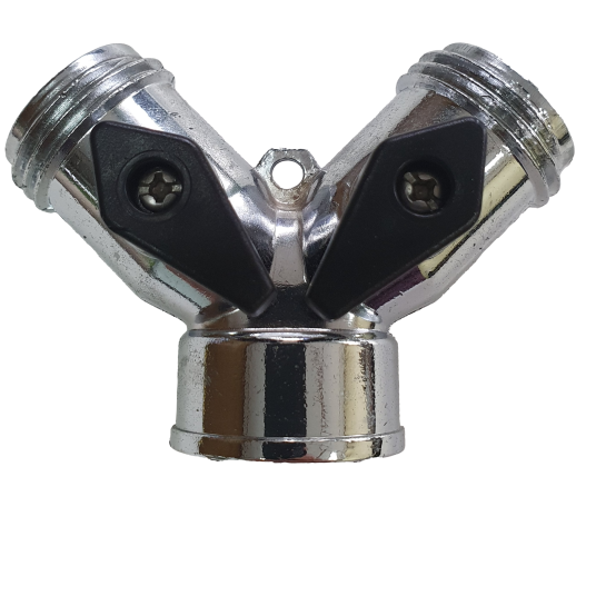 Conector en Y metálico Forte 6124