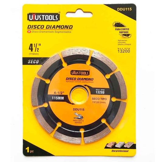 Disco diamantado segmentado 4 1/2 Uyustools DDU115